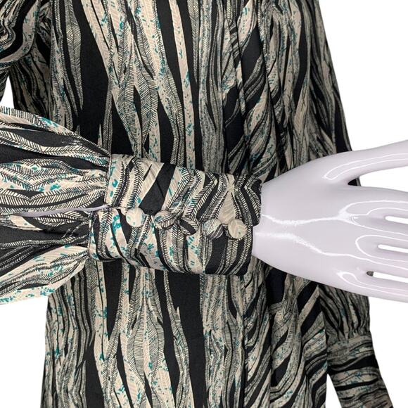 W118 by Walter Baker Blouse Long Sleeve Tie on Neck Size S - Picture 8 of 14